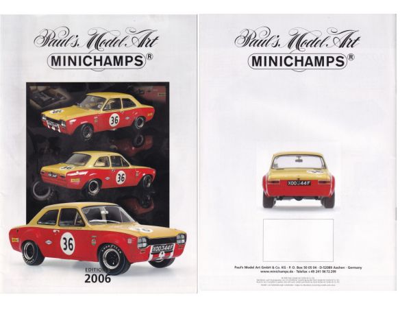 MINICHAMPS PMCAT2006-3 CATALOGO MINICHAMPS 2006 EDITION 3 PAG.19 Modellino