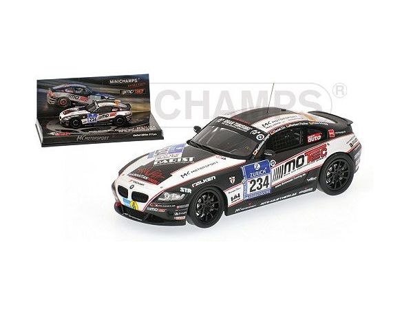 MINICHAMPS 437111234 BMW Z4 3,0 SI UNGER 24H ADAC NURBURGRING 2011 Modellino