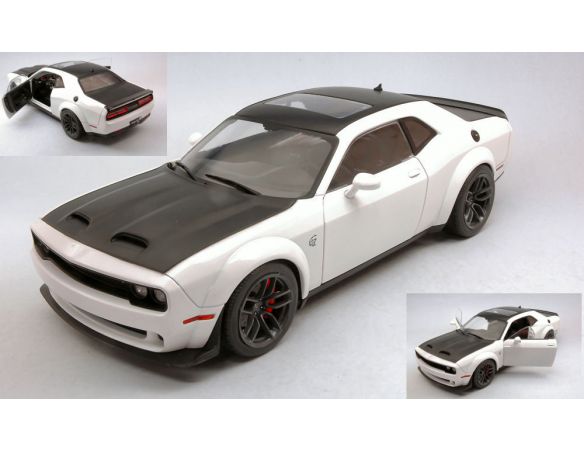 SOLIDO SL1805706 DODGE CHALLENGER SRT 2020 WHITE/BLACK 1:18 Modellino
