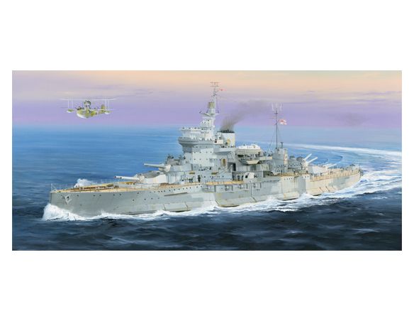 TRUMPETER TP5325 NAVE HMS WARSPITE KIT 1:350 Modellino