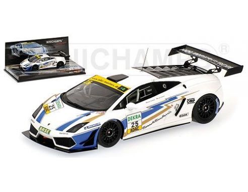 MINICHAMPS 437111295 LAMBORGHINI GALLARDO LP600 HAMMAM ADAC GT MASTER 2011 Modellino
