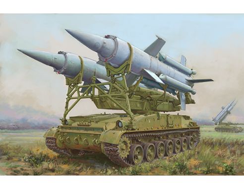 TRUMPETER TP7178 SOVIET 2K11A TEL W/MISSILE KRUG-A KIT 1:72 Modellino