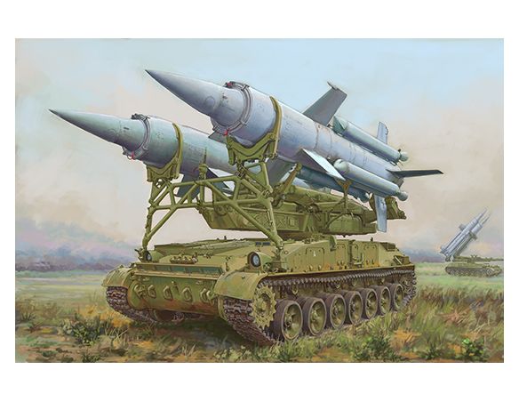 TRUMPETER TP7178 SOVIET 2K11A TEL W/MISSILE KRUG-A KIT 1:72 Modellino