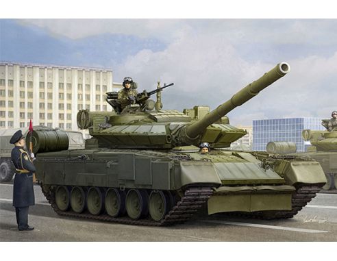 TRUMPETER TP9588 RUSSIAN T-80BVM MBT MARINE CORPS KIT 1:35 Modellino