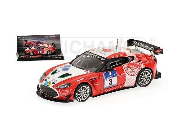 MINICHAMPS 437111303 ASTON MARTIN V12 ZAGATO BEZ 24H NURBURGRING 2011 Modellino