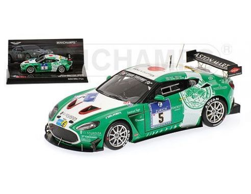MINICHAMPS 437111305 ASTON MARTIN V12 ZAGATO PORRIT 24H NURBURGRING 2011 Modellino