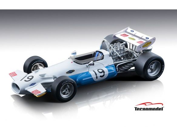 TECNOMODEL TMD18162C BRABHAM BT33 N.19 BELGIUM GP 1970 ROLF STOMMELEN 1:18 Modellino