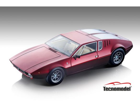 TECNOMODEL TMD1824E DE TOMASO MANGUSTA 1971 MET.VOLCANO RED 1:18 Modellino