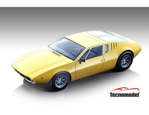 TECNOMODEL TMD1824F DE TOMASO MANGUSTA 1971 GLOSS YELLOW 1:18 Modellino