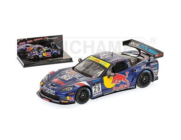 Minichamps 437111426 CORVETTE Z06R GT3 RED BULL COENS 24H SPA 2011 Modellino