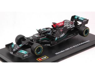 BBURAGO BU38058B MERCEDES F1 W12 EQ POWER VALTTERI BOTTAS 2021 N.77 SIGNATURE 1:43 Modellino