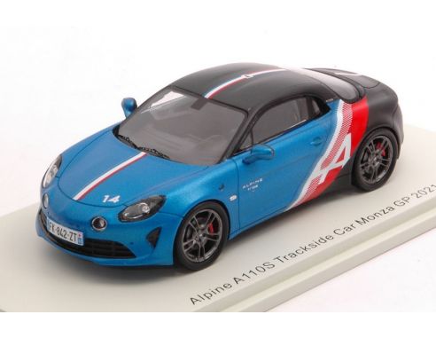 SPARK MODEL S6591 ALPINE A110 TRACKSIDE N.14 MONZA GP 2021 FERNANDO ALONSO 1:43 Modellino