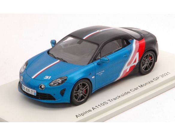 SPARK MODEL S6592 ALPINE A110 TRACKSIDE N.31 MONZA GP 2021 ESTEBAN OCON 1:43 Modellino
