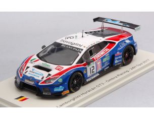 SPARK MODEL SB295 LAMBORGHINI HURACAN GT3 N.12 24 H SPA 2017 BERETTA-GATTUSO-PICCINI 1:43 Modellino