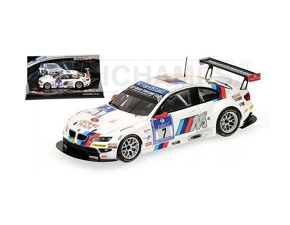 MINICHAMPS 437112107 BMW M3 GT2 MULLER WERNER ADORF 24H NURBUR. 2011 Modellino