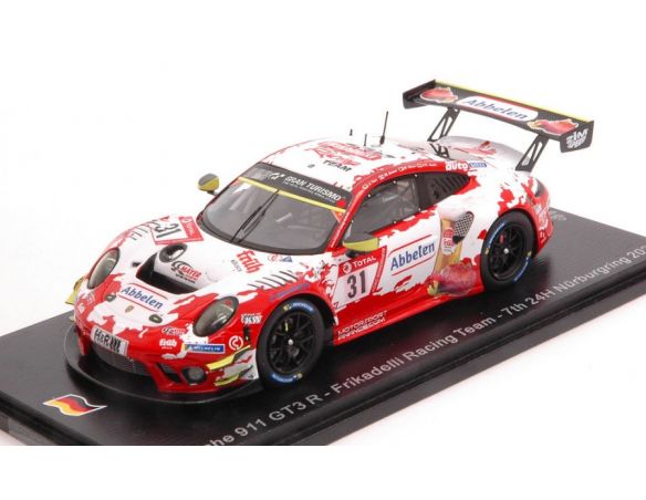 SPARK MODEL SG686 PORSCHE 911 GT3 R N.31 7th 24 H NURBURGRING 2020 KERN-MARTIN-ARNOLD-JAM. Modellino