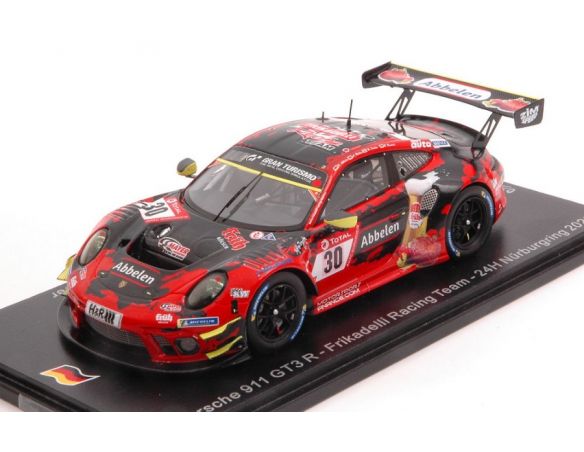 SPARK MODEL SG703 PORSCHE 911 GT3 N.30 24 H NURBURGRING 2020 SIEDLER-MULLER-ABBELEN-RENAUE Modellino