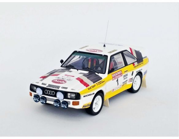 TROFEU TFRRIR08 AUDI SPORT QUATTRO 1st ULSTER RALLY 1984 ROHRL/GEISTDORFER 1:43 Modellino