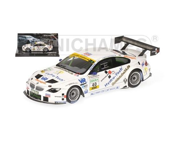MINICHAMPS 437112640 BMW ALPINA B6 GT3 SPENGLER ADAC GT MASTER 2011 Modellino