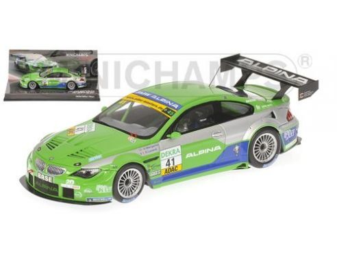 MINICHAMPS 437112641 BMW ALPINA B6 GT3 LUNARDI ADAC GT MASTER 2011 Modellino