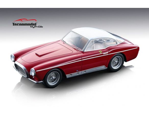 TECNOMODEL TMD18101B FERRARI 250MM COUPE VIGNALE 1953 RED WITH MET.SILVER ROOF 1:18 Modellino