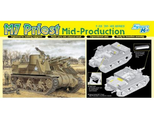 DRAGON D6637 M7 PRIEST MID PRODUCTION KIT 1:35 Modellino