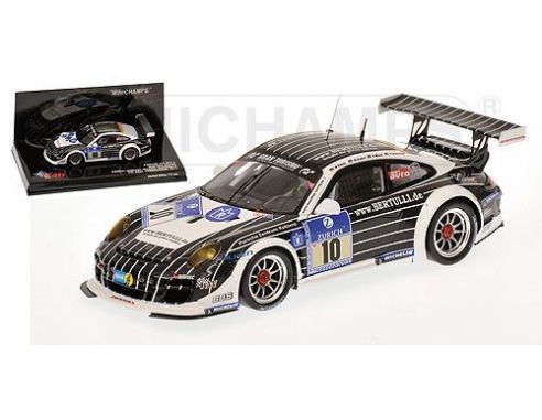 MINICHAMPS 437116110 PORSCHE 911 GT3 R KOHLER GINDORF 24H NURBURGRING 2011 Modellino