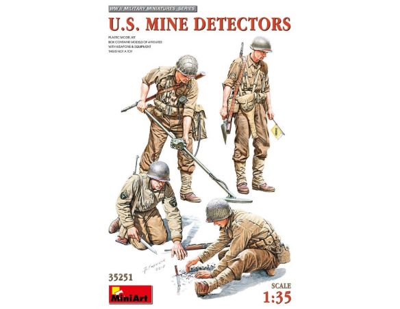 MINIART MIN35251 U.S.MINE DETECTORS KIT 1:35 Modellino