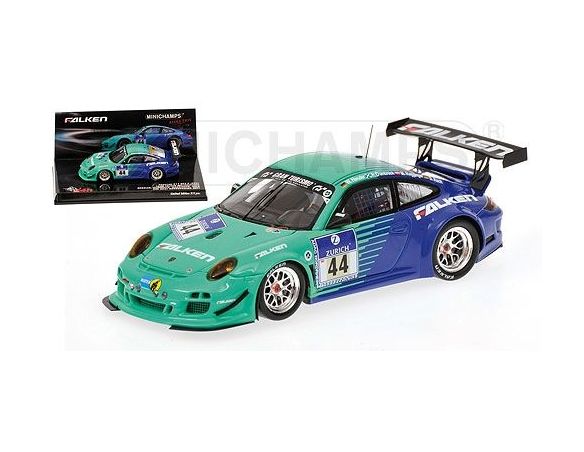 MINICHAMPS 437116144 PORSCHE 911 GT3 R HENZLER ASCH 24H NURBURGRING 2011 Modellino