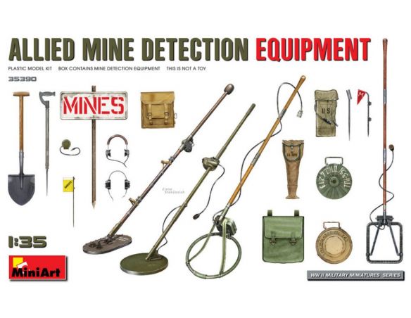 MINIART MIN35390 ALLIED MINE DETECTION EQUIPMENT KIT 1:35 Modellino