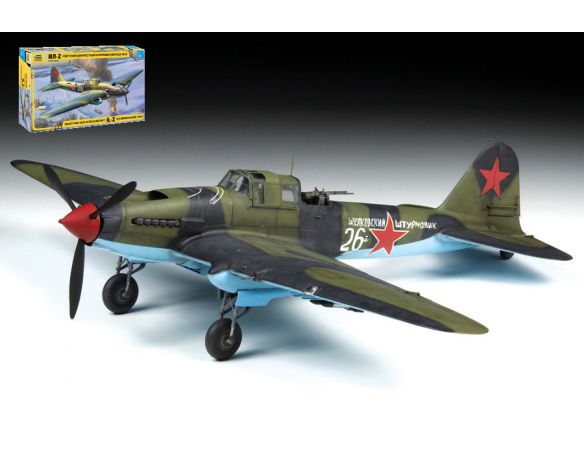 ZVEZDA Z4826 IL-2 STORMOVIK MOD.1943 KIT 1:48 Modellino