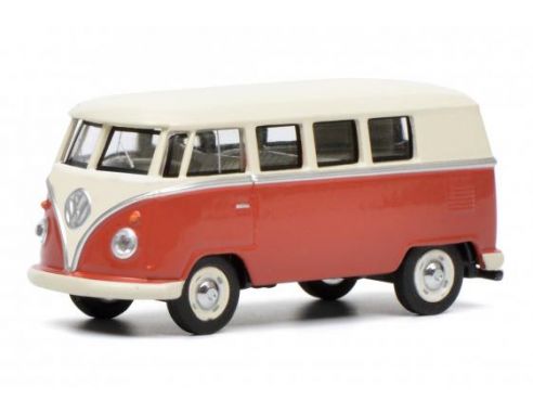 SCHUCO SH0171 VW T1 BUS AMARANT/WHITE 1:64 Modellino