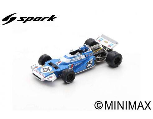 SPARK MODEL S4325 MATRA MS120 JEAN PIERRE BELTOISE 1970 N.25 3rd BELGIAN GP 1:43 Modellino