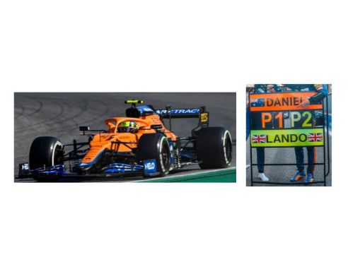 SPARK MODEL S7690 MC LAREN MCL35M LANDO NORRIS 2021 N.4 2nd ITALY GP W/PIT BOARD 1:43 Modellino