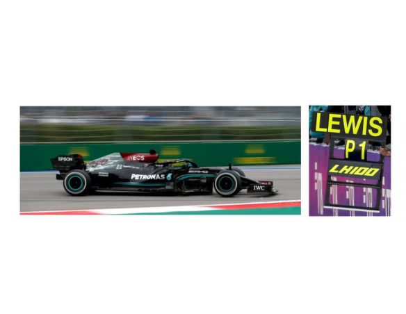 SPARK MODEL S7695 MERCEDES F1 W12 E LEWIS HAMILTON 2021 N.44 WINNER RUSSIAN GP W/PIT 1:43 Modellino