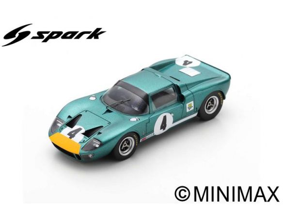 SPARK MODEL SB184 FORD GT40 N.4 6th 1000 KM SPA 1967 P.SUTCLIFFE-B.REDMAN 1:43 Modellino