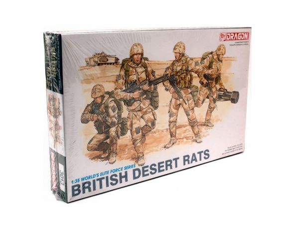 DRAGON D3013 BRITISH DESERT RATS KIT 1:35 Modellino