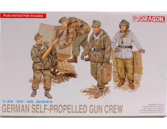 DRAGON D6016 GERMAN S.PROP.GUN CREW KIT 1:35 Modellino