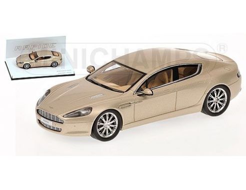 MINICHAMPS 437137904 ASTON MARTIN RAPIDE GINEVRA 2010 SILVER BLONDE Modellino