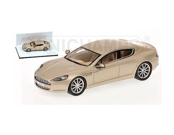 MINICHAMPS 437137904 ASTON MARTIN RAPIDE GINEVRA 2010 SILVER BLONDE Modellino