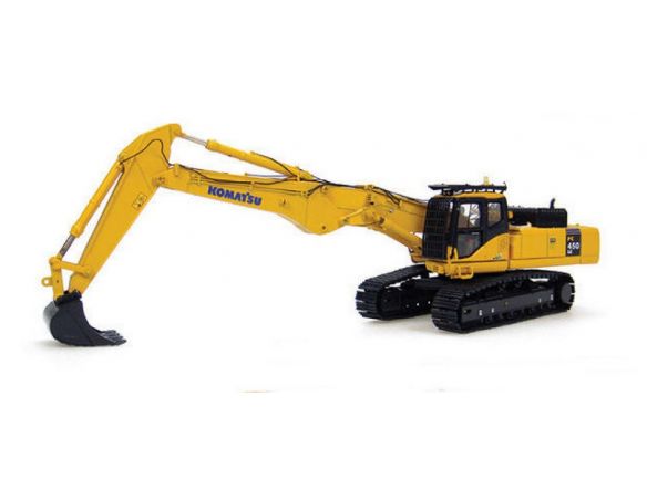 UNIVERSAL HOBBIES UH8004 ESCAVATORE KOMATSU PC450LC SHORT BOOM WITH BUCKET 1:50 Modellino