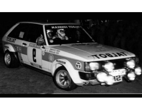 IXO MODEL RAC370B TALBOT SUNBEAM LOTUS N.9 TOUR DE CORSE 1981 TOIVONEN/GALLAGHER 1:43 Modellino