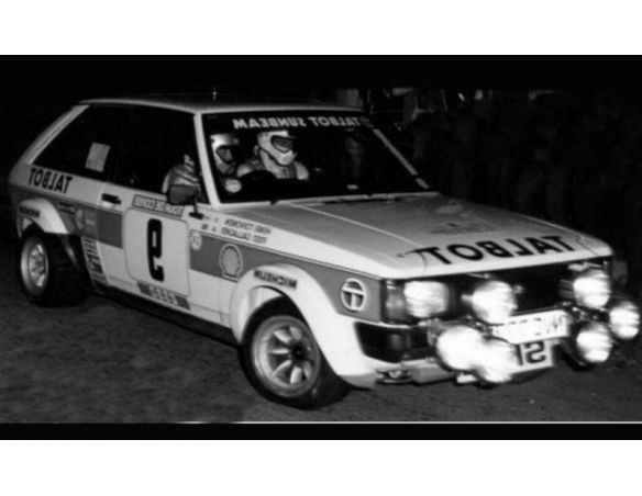 IXO MODEL RAC370B TALBOT SUNBEAM LOTUS N.9 TOUR DE CORSE 1981 TOIVONEN/GALLAGHER 1:43 Modellino