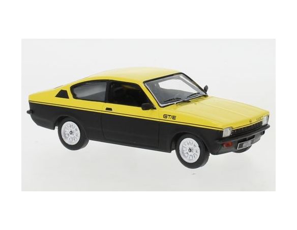 IXO MODEL CLC383N OPEL KADETT C COUPE GT/E 1976 YELLOW/BLACK 1:43 Modellino