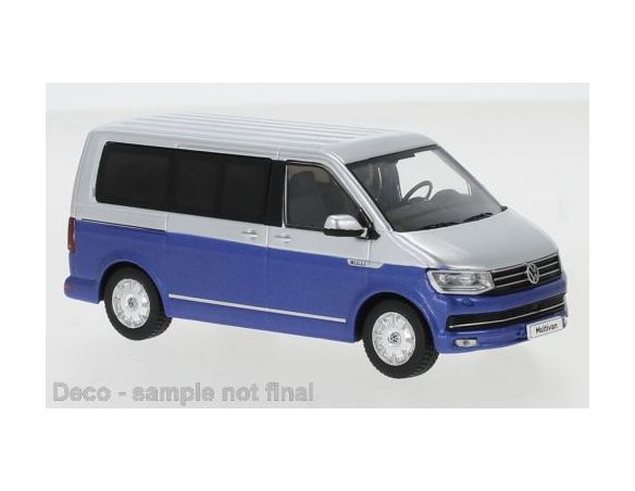 IXO MODEL CLC390N VW T6 MULTIVAN 2017 SILVER/BLU 1:43 Modellino