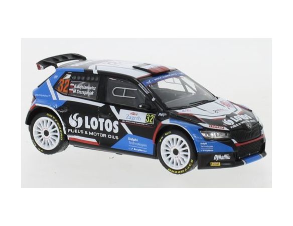 IXO MODEL RAM802LQ SKODA FABIA RALLY 2 EVO N.32 RALLY CROATIA 2021KAJETANOW./SZCZEP.1:43 Modellino