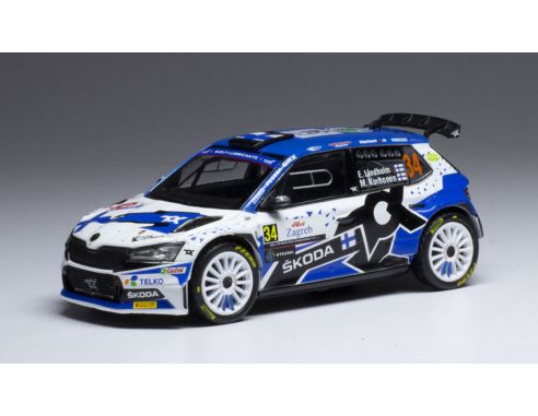 IXO MODEL RAM803LQ SKODA FABIA RALLY 2 EVO N.34 RALLY CROATIA 2021LINDHOLM/KORHONEN 1:43 Modellino