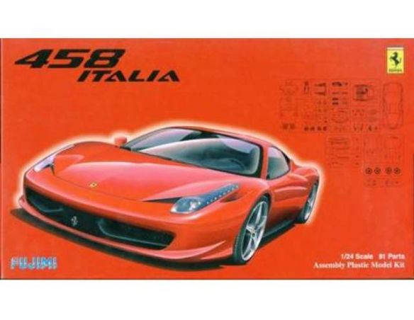 FUJIMI FJ123820 FERRARI 458 RED KIT 1:24 Modellino