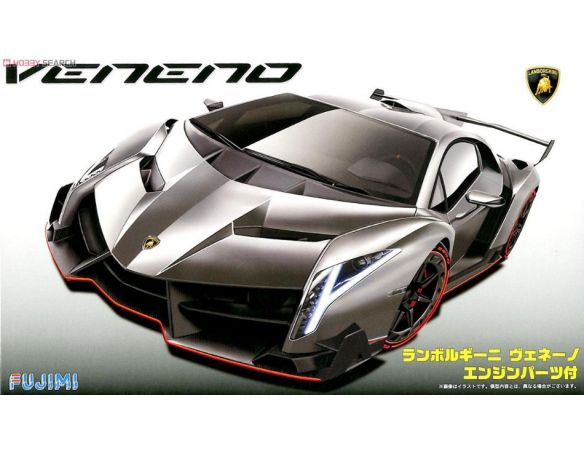 FUJIMI FJ125923 LAMBORGHINI VENENO GREY W/ENGINE KIT 1:24 Modellino