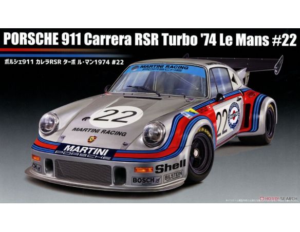 FUJIMI FJ126487 PORSCHE 911 CARRERA RSR TURBO N.22 LE MANS 1974 MARTINI KIT 1:24 Modellino